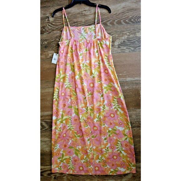 Billabong 24B1302401 Women's Sz XSmall Golden Hour Floral Maxi Dress - Picture 2 of 8